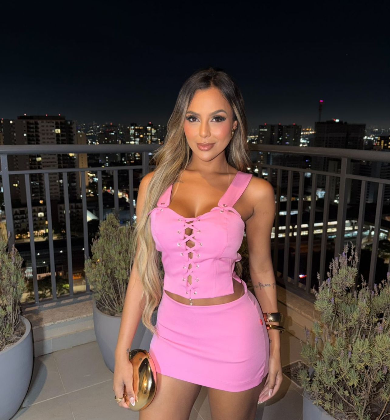 Conjunto Barbie na cor Rosa - Patrícia Brand