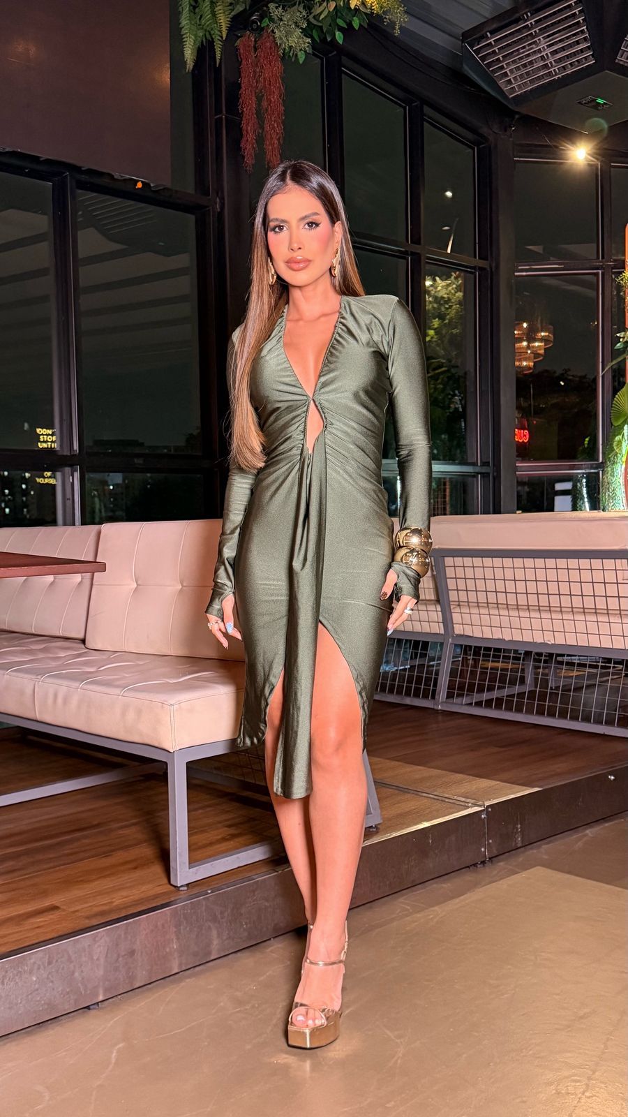 Vestido Sthefanie na cor Verde - Patrícia Brand